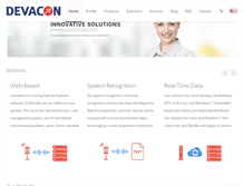 Tablet Screenshot of devacon.eu